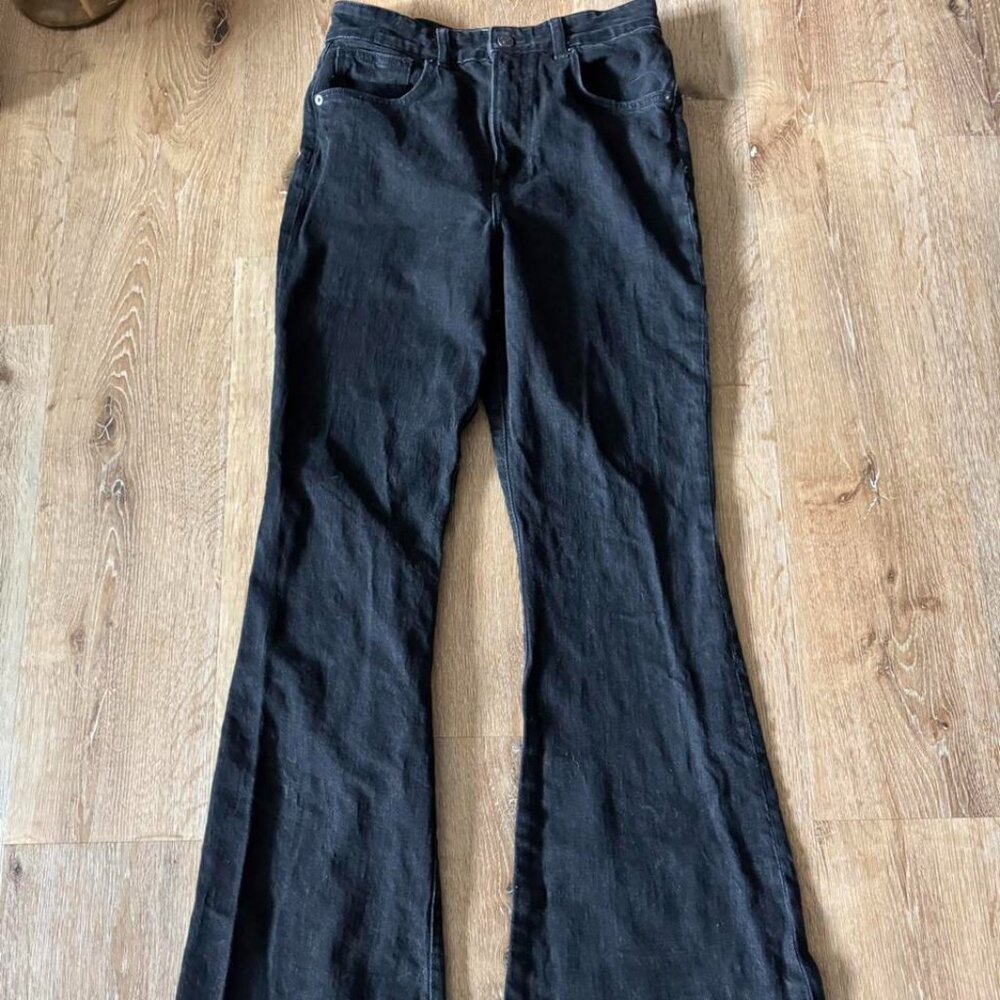 Reformation‎ Black Margot High Rise Flare Jeans Size 29